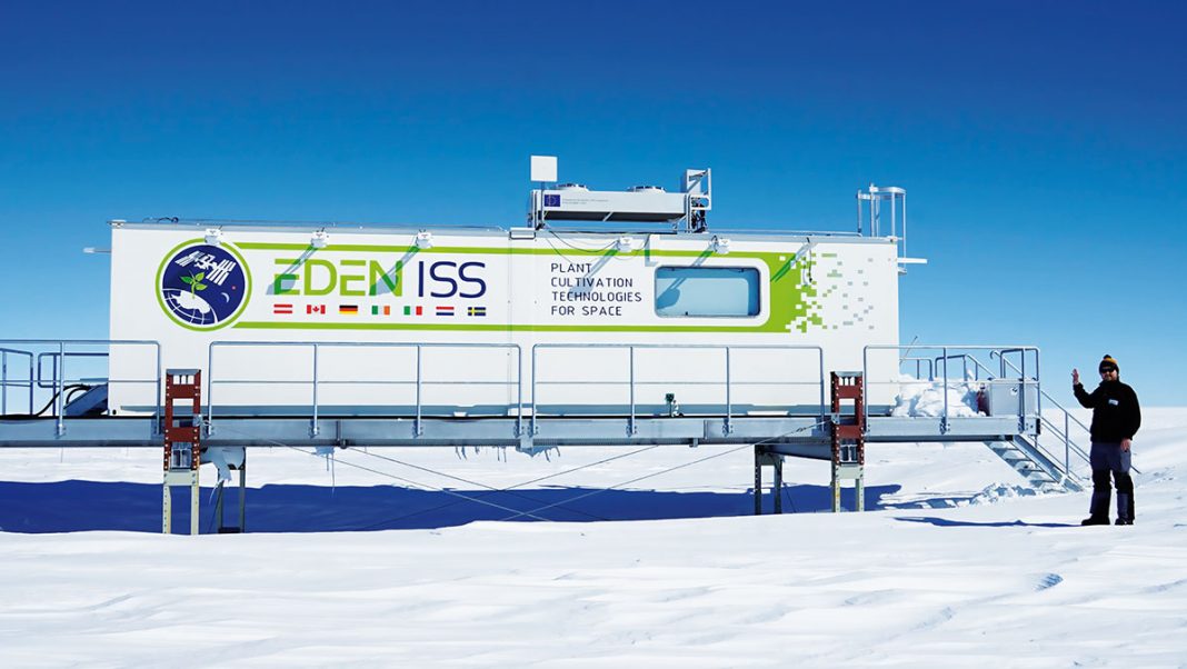 Gewächshaus EDEN ISS in der Antarktis