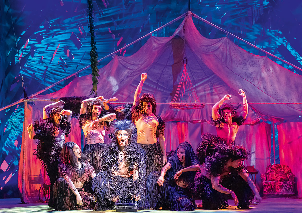 Gorillas bei der Dschungelparty