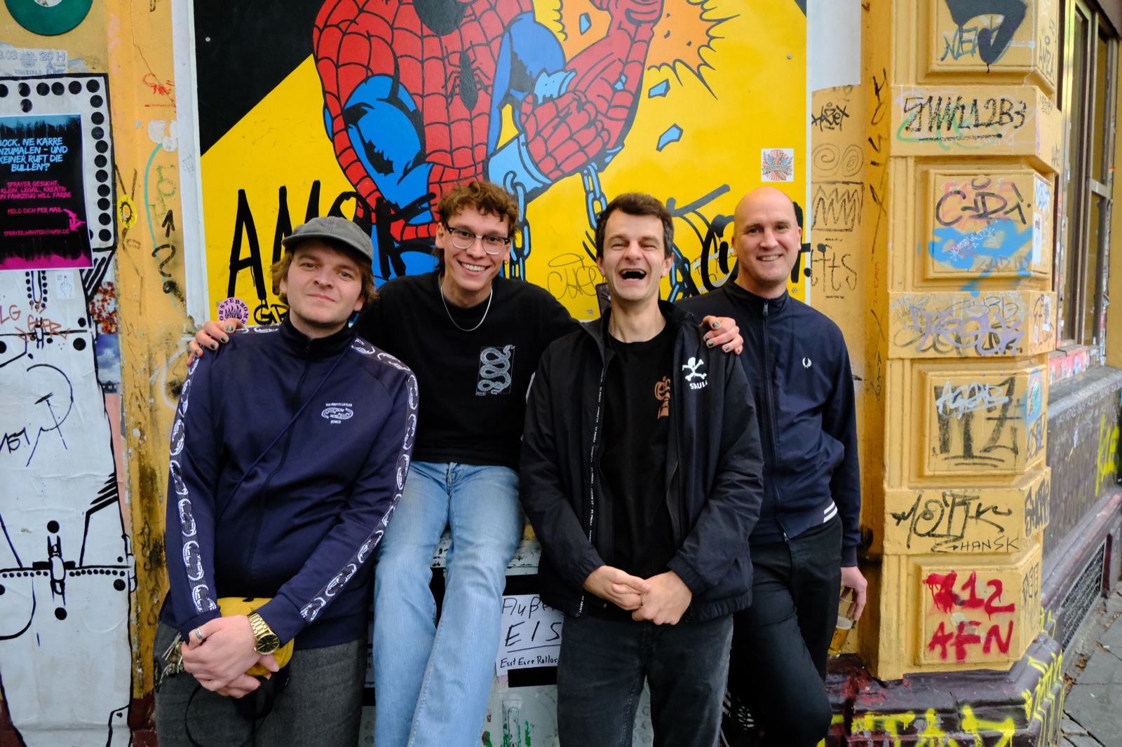 Die Veranstaltenden (v.l.n.r.): Christopher Hollmann, Yannic Arens, Laurin Rutgers und Claas Reiners Foto: Turboart